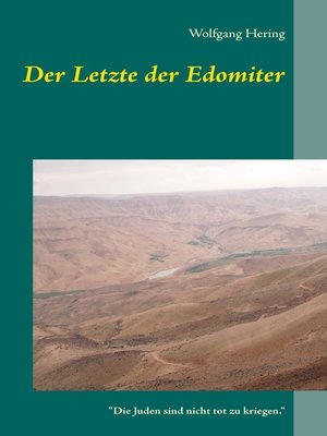 cover image of Der Letzte der Edomiter